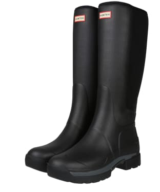 Men’s Hunter Field Balmoral Hybrid Tall Wellington Boots - Black
