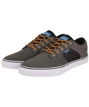 Men’s etnies Barge LS Skate Shoes - Grey / Black / Yellow