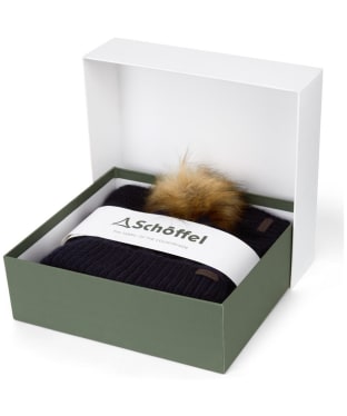 Schoffel Bakewell Hat and Scarf Set - Navy