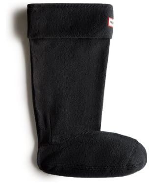 Hunter Recycled Fleece Tall Boot Socks - Black