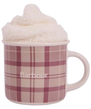 Barbour Mug And Sock Gift Set - Dewberry Tartan