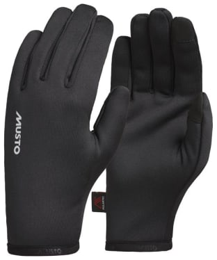 Musto Essential Full Stretch Polartec Fleece Gloves - Black