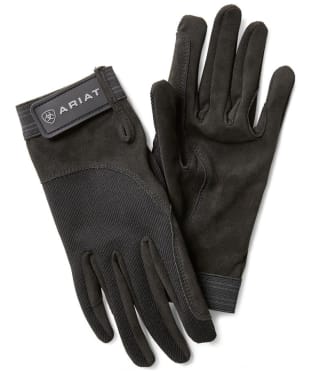 Ariat Tek Grip Polartec Wind Pro Stretch Fleece Glove - Black