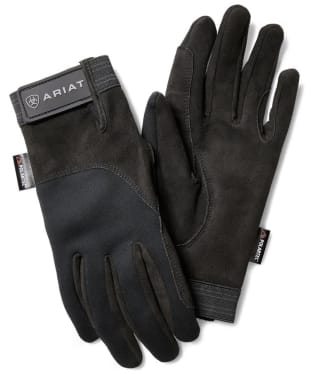 Ariat insulated Tek Grip Polartec Wind Pro Stretch Fleece Gloves - Black
