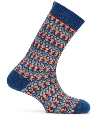 Amundsen Skauen Mid-Calf Wool Mix Socks - Faded Navy