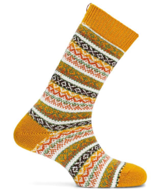 Amundsen Skauen Mid-Calf Wool Mix Socks - Golden Pyre