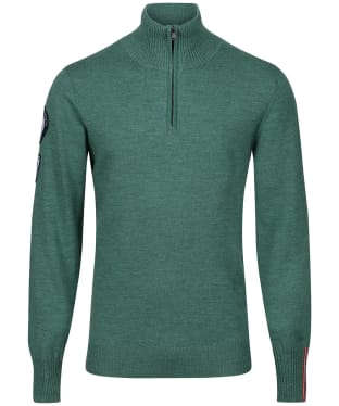 Men’s Amundsen Peak Half Zip Merino Wool Sweater - Pale Green