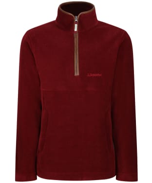 Men's Schoffel Berkeley 1/4 Zip Fleece Pullover - Claret
