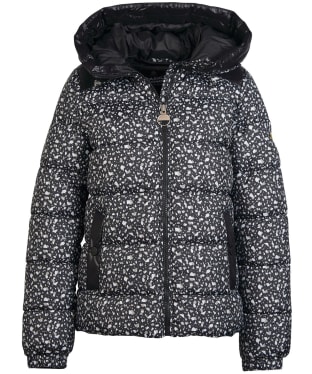 Women's Barbour International Printed Pavilion Quilted Jacket - Terrazzo / Black