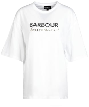 Women's Barbour International Pavilion T-Shirt - Optic White