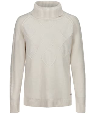 Women’s Dubarry Belleek Rollover Polo Neck Sweater - Chalk