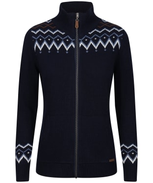 Women’s Dubarry Balbriggan Full Zip Sweater - Navy
