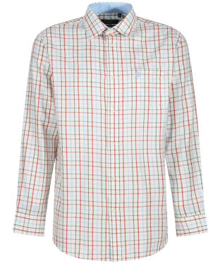 Men's Alan Paine Aylesbury Long Sleeve, Classic Fit Shirt - Red / Blue