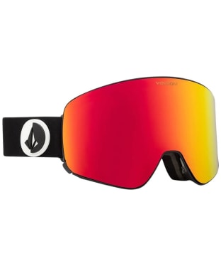 Volcom Odyssey Gloss Black Goggles - Red Chrome