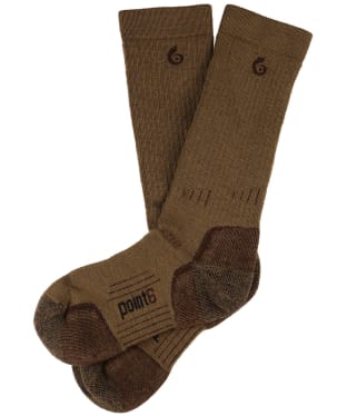 Point6 Medium Mid-Calf Boot Socks - Coyote Brown