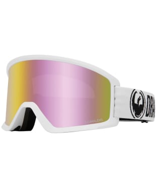 Dragon DX3 OTG Goggles - White/Luma Lens Pink Ionized - White