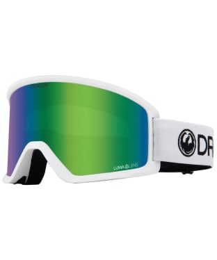 Dragon DX3 OTG Goggles - White/Luma Lens Green Ionized - White