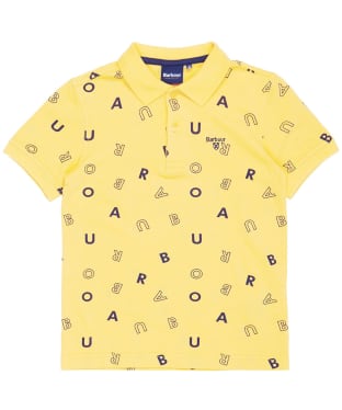 Boy's Barbour Casper Polo Shirt, 6-9yrs - Sunbleached Yellow