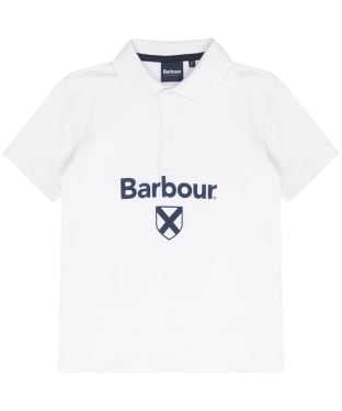 Boy's Barbour Floyd Polo Shirt, 6-9yrs - White