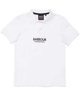 Boy's Barbour International Formula Polo Shirt, 6-9yrs - White