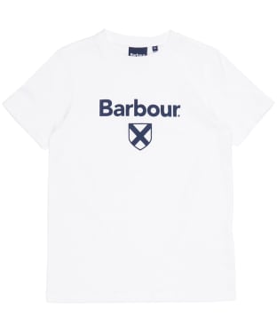 Boy's Barbour Essential Shield T-Shirt, 6-9yrs - White