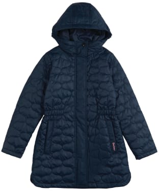 Girl's Barbour Nahla Solid Quilt, 10-15 yrs - Navy