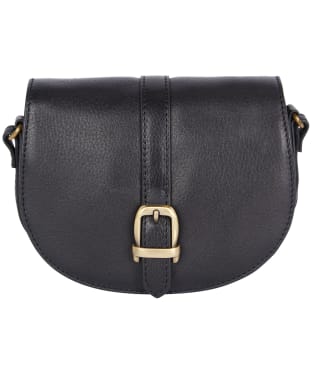 Women’s Barbour Laire Leather Saddled Bag - Black