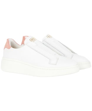 Women's Barbour International Carrie Trainers - White / Coral