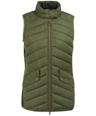 Women's Barbour Stretch Cavalry Gilet - Olive / Olive Marl