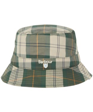 Men's Barbour Tartan Bucket Hat - Ancient