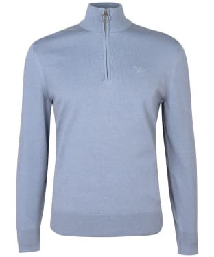 Men's Barbour Taines Half Zip Knit - Washed Blue