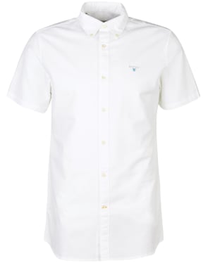 Men's Barbour Oxtown Short Sleeve Tailored Shirt - White