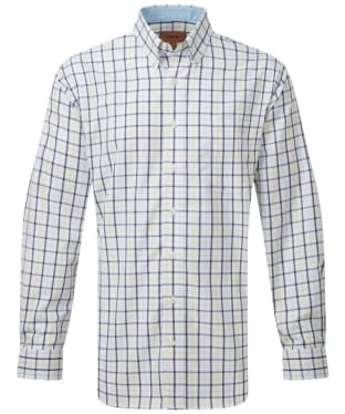 Men's Schoffel Holkham Long Sleeve Shirt - Pale Blue / Lemon / Navy