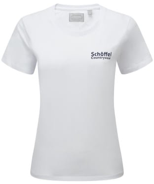 Women's Schöffel Torre T-Shirt - White / Navy Logo
