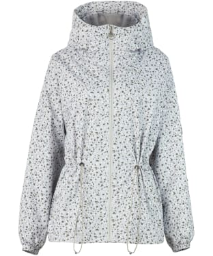 Women's Barbour International Printed Valtteri Showerproof - Palmer Green / Alloy Terrazzo