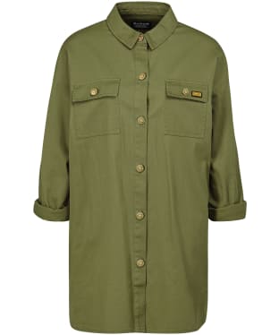 Women's Barbour International Morgan Overshirt - Midnight Green