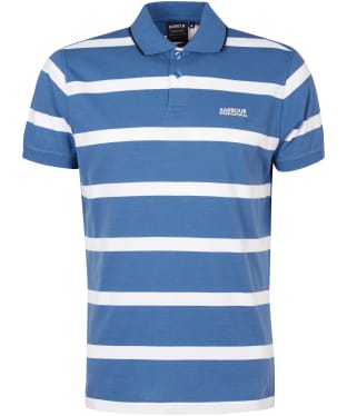 Men's Barbour International Cobain Polo Shirt - Blue Horizon / White