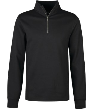 Men's Barbour International Sprint Half Zip Sweatshirt - Black