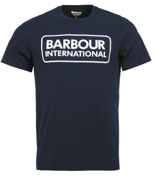 Men's Barbour International Essential Large Logo T-Shirt - International Navy