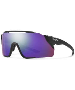 Smith Attack Mag MTB Sunglasses - ChromaPop Violet Mirror - Matte Black