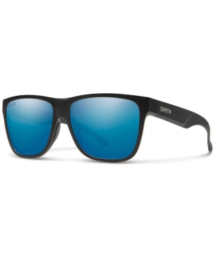 Smith Lowdown XL 2 Sunglasses - ChromaPop Polarized Blue Mirror - Matte Black