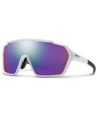 Smith Shift Mag Sunglasses - White/ChromaPop Violet Mirror - White