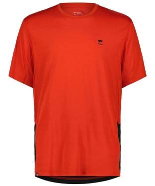 Men's Mons Royale Tarn Merino Shift T-Shirt - Retro Red / Black