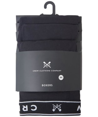 Men's Crew Clothing Jersey Boxer 3-Pack - Black
