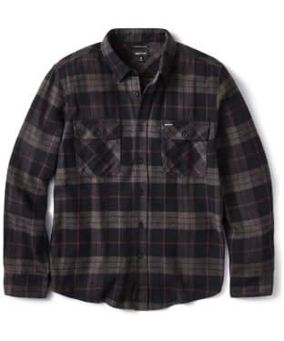 Men's Brixton Bowery L/S Flannel Shirt - Black / Charcoal