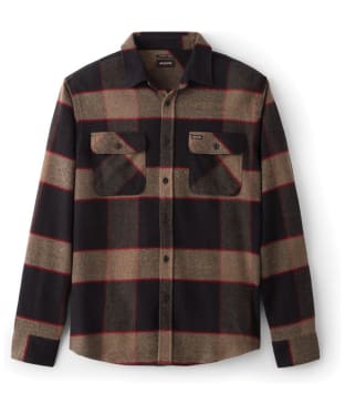 Men's Brixton Bowery L/S Flannel Shirt - Heather Grey / Charcoal