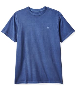 Brixton Vintage Reserve Short Sleeve Cotton T-Shirt - Pacific Blue Vintage Wash