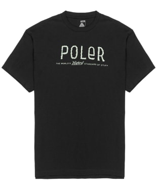 Men's Poler Furry Font T-Shirt - Black