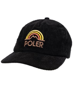 Men's Mountain Rainbow 5-Panel Cordoroy Baseball Hat - Black