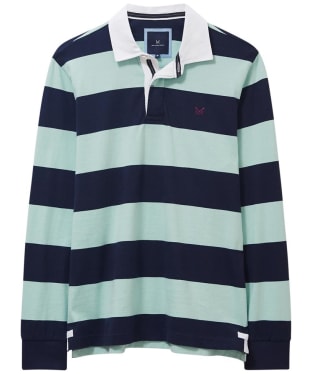 Men’s Crew Clothing Heritage Stripe Rugby Shirt - Navy Plume